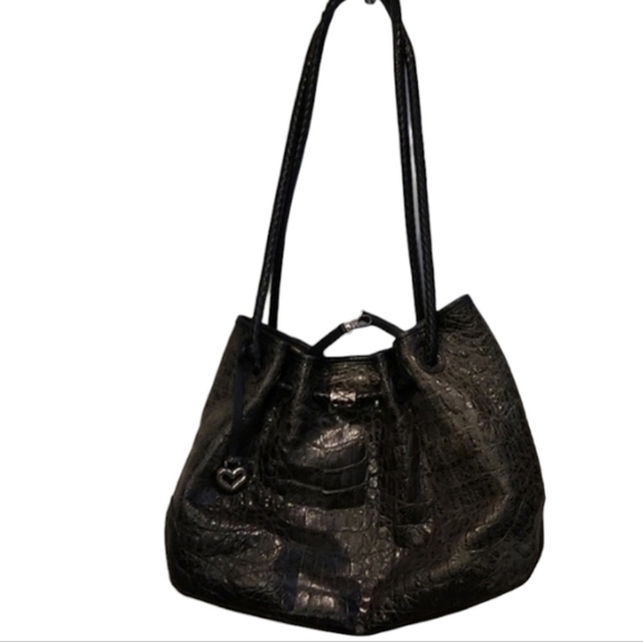 Brighton Faux Croc Hobo Bag - Picture 4 of 12